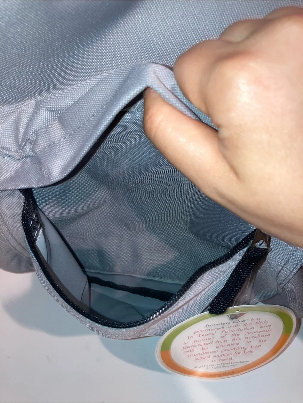 Light Gray Backpack